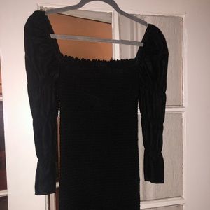 Reformation Black Mini Dress